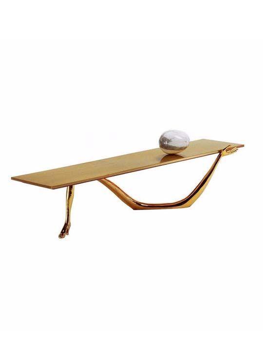 Leda Low Brass Table by Salvador Dali - The Odd Piece