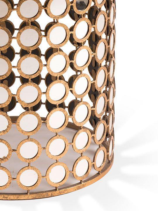 Brass Peacock Side Table