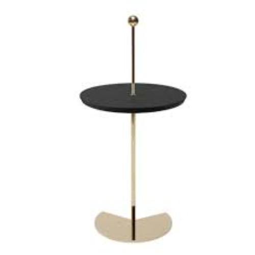 Side Table -Off the Moon Brass and Black