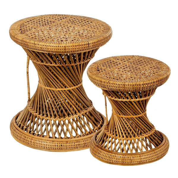 Snike Natural Rattan Stools